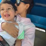 Shakti Mohan Instagram - How can one bring so much joy 🥹 Lovely to watch you grow every moment 🌱 Completely obsessed maasi 🫶🏼 Love you my ghuttalamputti (new names everyday 🙈)