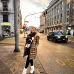 Shama Sikander Instagram – Wrapped in the cozy on the  Geneva’s cold streets 🧣
.
.
.
#holdidayvibes #geneva #shamasikander