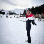 Shama Sikander Instagram - The dance of the fire 🔥 on ice 🧊 . . . #holidayvibes #geneva #shamasikander Courchevel, France