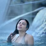 Shama Sikander Instagram – In Bliss😇….. DND!!! 
.
.
.
#hotspring #pool #outdoorpool #heatedpool #shamasikander