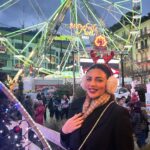 Shama Sikander Instagram - Experiencing a flying Santa amidst the magical Christmas market in Montreux felt like stepping into a wonderland. Despite the biting cold, the enchanting atmosphere made it the best Christmas market I’ve ever visited. It was as if I became a child again, captivated by the festive spirit and the whimsical sights. The joy of witnessing something so unique, coupled with the charm of the market, truly made it a magical experience. . . . #christmas #montreux #shamasikander Lovely Christmas Market in Montreux Riviera