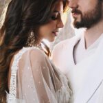 Shama Sikander Instagram - Essence of our love story in every twirl and smile ❤️ . Photographer- @arindamsikdar Outfit - @niveditasaboocouture Make up & Hair - @preetydhillon_mua Jewellery- @azotiique . . #shamasikander #reelsinstagram #couplegoals