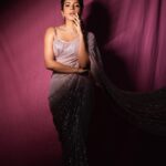 Shama Sikander Instagram - Embracing the festive glow in every drape, because elegance is my favorite accessory. Wishing you all a Diwali filled with lights, laughter, and the timeless beauty of tradition. . Make up & Hair - @makeupbykomalhiire Photographer - @arindamsikdar Managed by - @alishataimoor_ . . . #diwalivibes #festivewear #shamasikander