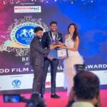 Shama Sikander Instagram - Happy Weekend Vibes got more Vibrant as i received the award last night , for positive social media impact, i am truly humbled and thankful to the Jury for recognizing my humble efforts towards my service and choosing me for this honor alongside many other eminent Personalities. Thank you from the bottom of my heart to the entire Bollywood Film Journalists fraternity and a very special thanks to the Special man @dr.arindamchaudhuri who fights against all odds in keeping it The Most Authentic, Real awards of Bollywood. Hence this one us truly special for me 😇🙏🏻 and what else do you want when your loved ones also gets awarded at the same event?! 😃Double happiness @niveditasaboocouture soooo proud of you my love. You are indeed a one woman army,my boss lady. but at the same time the most amazing, loving, supportive and kind person i have ever met. I am so proud to be your friend, I love you and i am superrr proud of you 🤗😇♥️ . Make up - @falgunikapasi_mua . . #PositiveImpact #AwardWinning #shamasikander Mumbai, Maharashtra