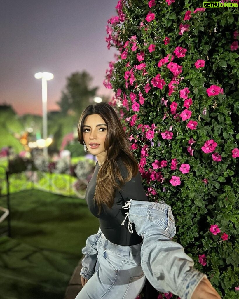 Shama Sikander Instagram - Enjoying the stunning blooms at Miracle Garden,Dubai 🌸 . . . #miracalegarden #dubai🇦🇪 #shamasikander Miracle Garden, Dubai UAE