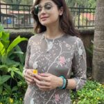 Shamita Shetty Instagram - A grateful heart ❤️ A happy soul 🦋 Outfit : @nautanky @dipublicrelations #happysoul #love #gratitude #goa #happyvibes