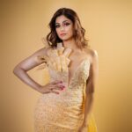 Shamita Shetty Instagram - In a world full of trends I wanto remain a classic !❤️ Outfit @mambocouture Designer @maherghalayiniprivate Jewellery @azotiique Stylist @stylebysaachivj Photographer @kakali_das_photography #shoot #style #glam #love #gratitude #ootn #glam
