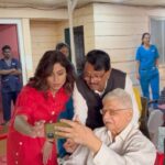 Shamita Shetty Instagram - Not all of us can do great things .. but we can do small things with great love ❤️ Spent some time at Aaji Care yesterday , interacting with some of the elders who had so many beautiful stories n experiences to share ❤️ kudos to Mr.Prasad Bhide Founder and CEO of Aaji Care, director Mr Prakash Narayan Borgaonkar n the entire staff for the wonderful work you do with so much patience n unconditional love . Treating our elders with respect is a reflection of our own integrity. They shaped us into the people we are today , took care of us when we were young n dint know better .. as they grow older and fragile they become like children n its our turn to do the same for them ..so shower them with love, care n respect cause their blessings will take u a long way ❤️🦋 @aajicare #aajicare #oldagehome #eldercare #love #blessings #gratitude