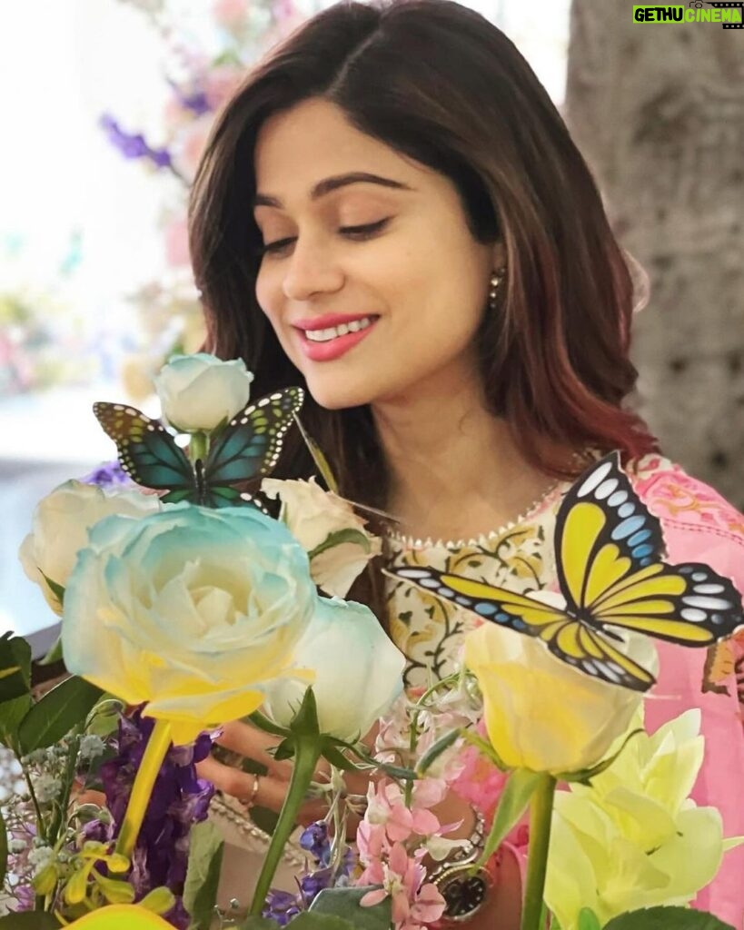 Shamita Shetty Instagram - She s a wildflower with a butterfly soul 🦋❤ #butterfly #love #gratitude #life