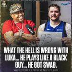 Shaquille O'Neal Instagram - Allen Iverson shares his thoughts on Luka Doncic 😂 Tap into @thebigpodwithshaq for more! 🔥