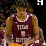 Shaquille O’Neal Instagram – Shaqir O’Neal, the youngest son of Shaquille O’Neal, is making his mark with the Texas Southern Tigers. Standing tall at 6’8 », he dominates as a versatile wing player. With a potent three-point shot and an aggressive attacking style towards the rim, he exhibits immense scoring potential. Moreover, his defensive prowess adds depth to his game, making him a formidable presence on both ends of the court. Keep an eye on this rising star as he continues to showcase his talent and potential on the basketball court.
