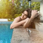 Shefali Jariwala Instagram - I am not the only the calm before the storm…I am both the calm and the storm ! #poolday #waterbaby #relax #reset #potd #weekendvibes #mykindaplace #love #offthegrid #instagood
