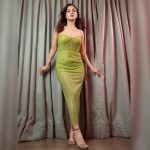 Shehnaaz Kaur Gill Instagram - 💚💚 👗 @itrhofficial @dipublicrelations 💄 @passirajan 👩‍🦰 @cheemabaljit2 📷 @flashlab.creative