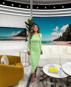 Shejoun Instagram - صباح الخير يا عرب ☀️ @mbcgrouppr Stylist: @daylalstylist Wardrobe: @harveynicholskuwait Hair: @manalhairstylist Makeup: @makeup_maha_alghannam Riyadh, Saudi Arabia
