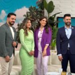 Shejoun Instagram - صباح الخير يا عرب ☀️ @mbcgrouppr Stylist: @daylalstylist Wardrobe: @harveynicholskuwait Hair: @manalhairstylist Makeup: @makeup_maha_alghannam Riyadh, Saudi Arabia