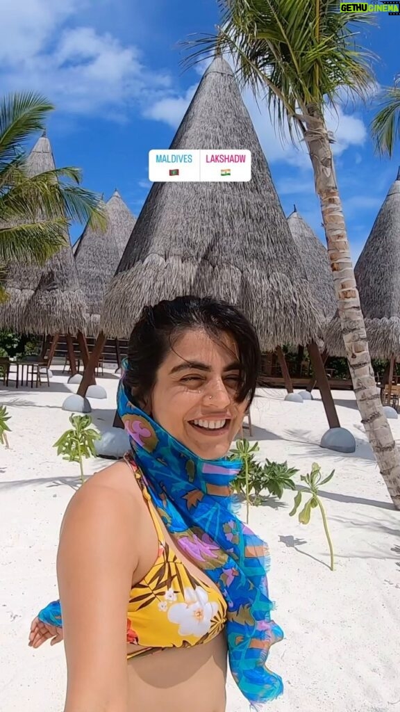 Shenaz Treasurywala Instagram - #exploreindianislands Lakshadweep is one of the most stunning islands I have been to. White sand, green waters! Please let’s promise to treat it with respect - treat our islands and our land like we treat foreign lands - we do not litter, throw garbage or sewage there, let’s not spoil our country , let’s treat it like GOLD so that we do not been to go abroad to find clean and pristine ❤️🌺🏝️ #maldivesvsindia #lakshadweep #maldiveslakshadweep