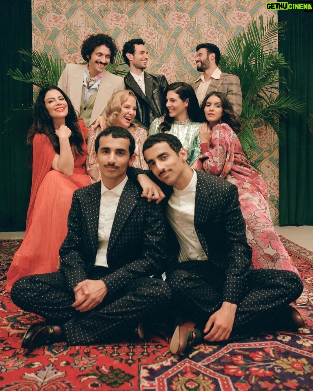Sherine Reda Instagram - I had so much fun being part of the @gucci star -studded game in the celebration of Ramadan with these amazing stars.💫✨ Stay tuned to see the episodes and some exclusive behind the scenes moments 📸 Produced by @mille_world Illustration by @nouriflayhan Photography by @prodantzoulis Written by @tamerhabibofficial Talent management @mad_solutions