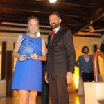 Sherine Reda Instagram - I’m so thrilled and happy to be honored from Serbian Embassy and my second country Serbia 🇷🇸 in recognition for my participation in Film, TV, and protecting the animal rights in Egypt🙏🏼🎞🐶 Thanks to everyone who attended last night and made this evening so special.