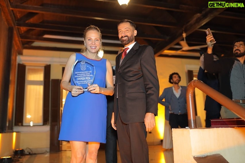 Sherine Reda Instagram - I’m so thrilled and happy to be honored from Serbian Embassy and my second country Serbia 🇷🇸 in recognition for my participation in Film, TV, and protecting the animal rights in Egypt🙏🏼🎞🐶 Thanks to everyone who attended last night and made this evening so special.