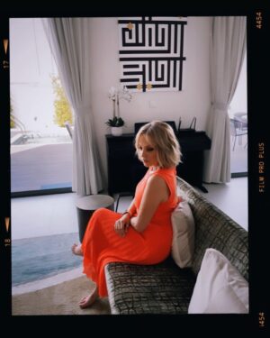 Sherine Reda Instagram - It’s been a while 🧡🧡🧡

Makeup @fatima_kandouli 
Hair @moehali

#PositiveVibes