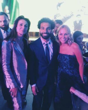 Sherine Reda Instagram - Was a pleasure meeting the Egyptian King @mosalah at the @gqmiddleeast Men of the Year! 👑
.
.
#ShereenReda
#GQMenoftheYear
#MoSalah