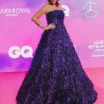 Sherine Reda Instagram - At the @gqmiddleeast Men of the Year! 💫💜 . . Stylist: Samantha Francis - @styleisnecessity @aces_of_space Assistant Stylist: @nicoledounen Jewelry: @tiffanyandco Dress: @bambah Clutch: @jimmychoo Shoes: @levelshoes @gianvitorossi . . . #ShereenReda #GQMiddleEast