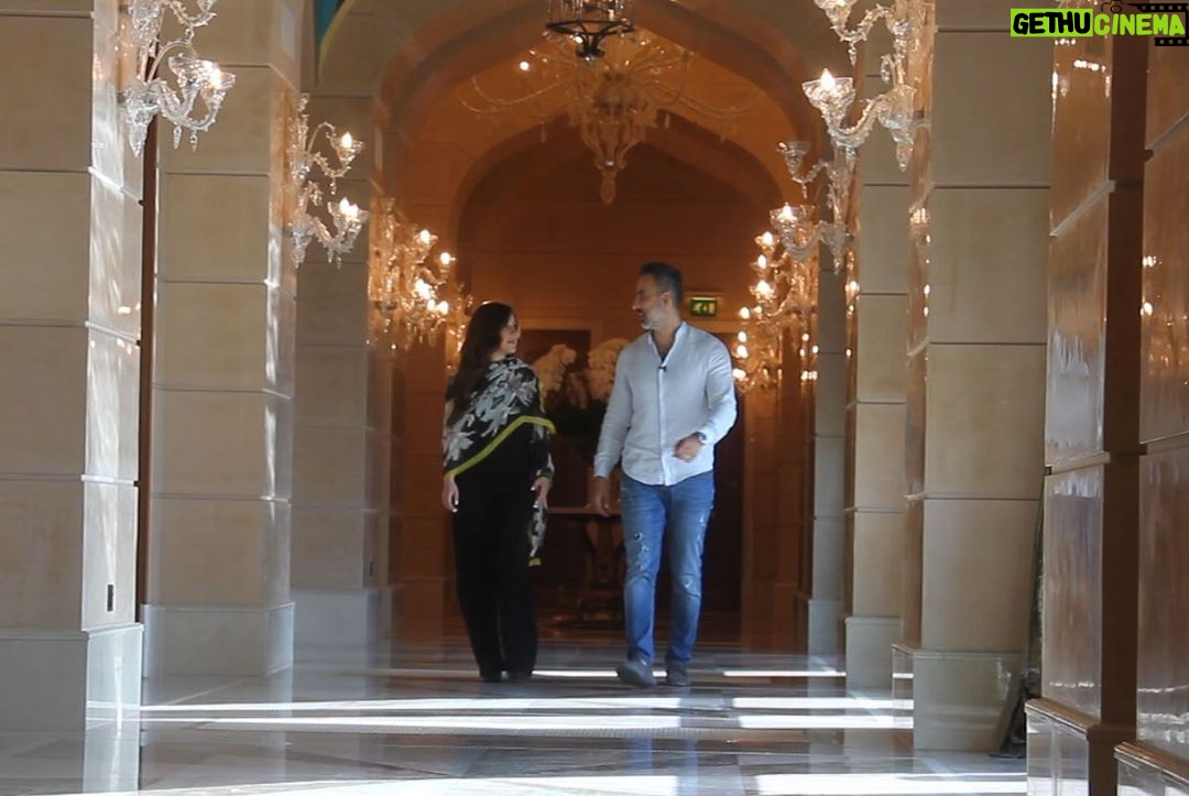 Sherry Adel Instagram - It was a pleasure @elienakhlee @dubaitv @atlantisthepalm @dubai #royalbridgesuite #insider @theinsiderar @yalla.gravity Make up : @memosalloum_salloum_ Photo by : @ramy.elshikh @dolcegabbana Atlantis, The Palm