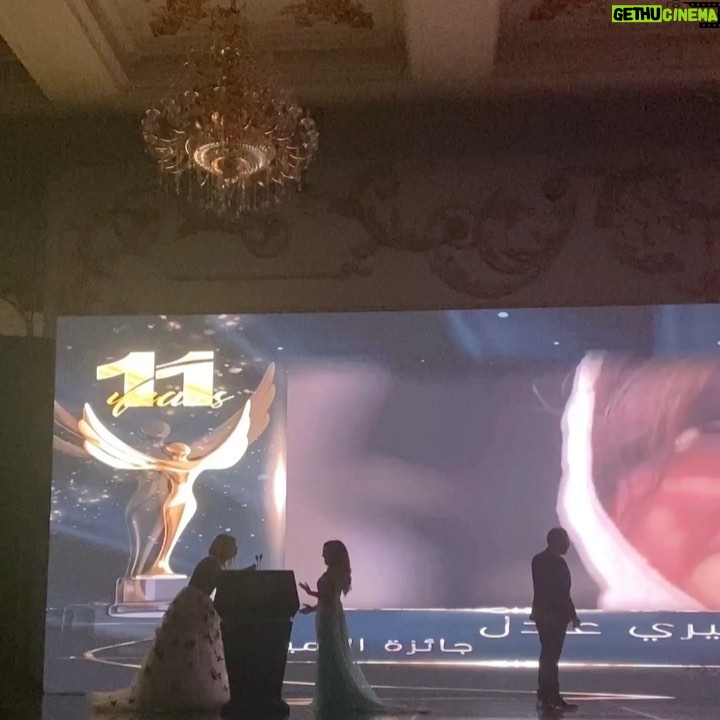 Sherry Adel Instagram - شكرا للجمهور و شكرا للنقاد و شكرا لإدارة المهرجان 🙏❤️ #مهرجان_الفضائيات_العربية
