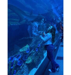 Sherry Adel Instagram - Loved experiencing Dubai Aquarium & Underwater Zoo which is one of the largest suspended aquariums in the world. Being in an underwater tunnel under a huge shark & ray-filled tank was one of a kind experience😍 @dubaiaquarium #dubaiaquarium  #دبي 
@dsfsocial 
#dubai #mydsf #dfsturns25 #visitdubai