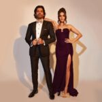 Shibani Dandekar Instagram - Wearing custom @gauriandnainika for THE ARCHIE’S premiere! styled by @poornamrita Jewels by @asmotiwala shoes by @jimmychoo makeup by @mallika_bhat hair by @azima_toppo pictures by @tanvigvora 🍿🎥💃🏾⭐️
