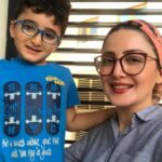 Shila Khodadad Instagram - ما نیز عینکی شدیم،،،خواهش میکنم هرآنچه دلتون میخواد به من بگیدولی به پسر کوچولوم نگید❤️❤️❤️چه خوبه آدم بهتر میبینه اطرافیانش رو!!!!!!!!