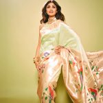 Shilpa Shetty Instagram - महाराष्ट्राची मुलगी आणि पैठणीचं प्रेम💯👑🥻♥️ #ZeeChitraGaurav2024 #AboutLastNight #OOTN #SareeNotSorry #SariLove #indianhandloom