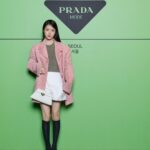 Shin Ye-eun Instagram - Pradamode💚🩷🤍 #Pradamode #Prada #AD
