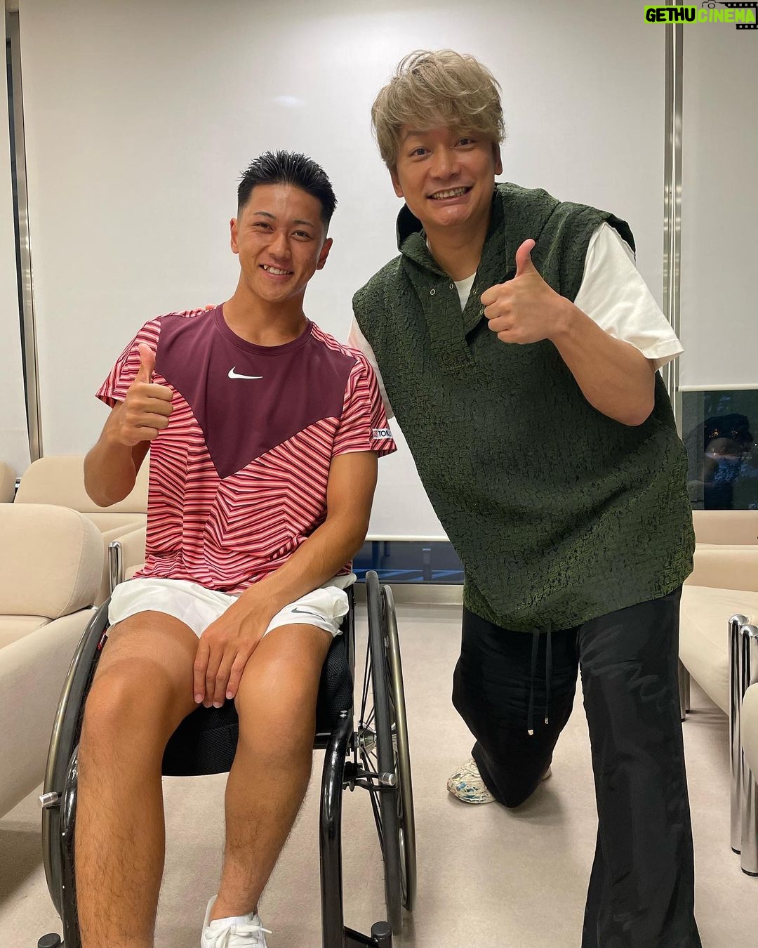 Shingo Katori Instagram - 楽しかった! 久しぶりに #佐藤友祈 選手に会えた @tomoki_1st 初めて #小田凱人 選手に会えた @tokitooda よしっ 来年はパリに行こう! #パラリンピック パリ大会だ! みんな 一緒に #パラスポーツ を応援しましょう! #TOKYOパラスポーツFORWARD #TOKYOパラスポーツ月間 #Paralympics #稲垣吾郎 #草彅剛 #香取慎吾