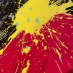Shingo Katori Instagram – 『SINGIN’IN THE RAIN』
傘を描いた上に
雨をバシャ〜ってやろうと
床に置いたキャンバスをダンボールで囲んで
おもいっきり一発勝負
気持ち良くバシャ〜って
とってもイイ感じにバシャ〜って
イイ感じすぎて
靴にもバシャ〜って
#jantje_ontembaar の新作の絵です。
靴は個展に展示しています。 #WhoAmITour
#ヤンチェオンテンバール #J_O