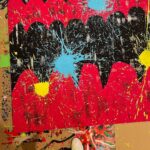 Shingo Katori Instagram – 『SINGIN’IN THE RAIN』
傘を描いた上に
雨をバシャ〜ってやろうと
床に置いたキャンバスをダンボールで囲んで
おもいっきり一発勝負
気持ち良くバシャ〜って
とってもイイ感じにバシャ〜って
イイ感じすぎて
靴にもバシャ〜って
#jantje_ontembaar の新作の絵です。
靴は個展に展示しています。 #WhoAmITour
#ヤンチェオンテンバール #J_O