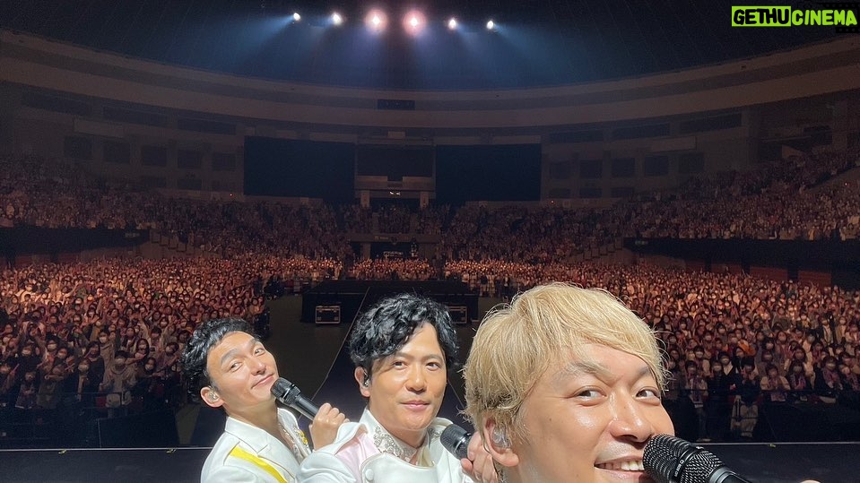 Shingo Katori Instagram - #NAKAMAtoMEETING_vol2 in愛知 日本ガイシホール 二日間3公演とっても楽しい、美味しい、笑顔に包まれた時間でした。ありがとう! #稲垣吾郎 #草彅剛 #香取慎吾 #新しい地図 次の #NtMv2 は来月ファイナル北海道だぁ!