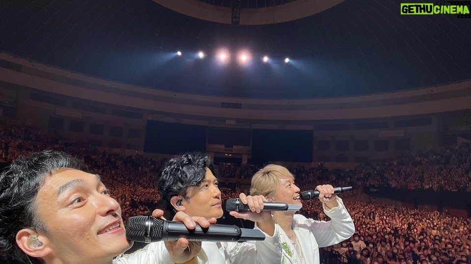 Shingo Katori Instagram - #NAKAMAtoMEETING_vol2 in愛知 日本ガイシホール 二日間3公演とっても楽しい、美味しい、笑顔に包まれた時間でした。ありがとう! #稲垣吾郎 #草彅剛 #香取慎吾 #新しい地図 次の #NtMv2 は来月ファイナル北海道だぁ!