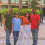 Shiva Jyothi Instagram - #dubai🇦🇪 #motiongatedubai #day1 . . . . #newpost #instagram #instagood #dubai #travelphotography #traveldairies #explore #husbendandwife #family #shivajyothi #jyothakka Motiongate - Dubai Parks & Resorts