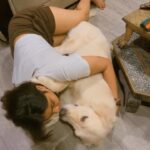 Shivani Narayanan Instagram - Loosu penne for my cute ponnu #thebeatandmybaby #snow #purelove #petlove #pawsome 🐾♥️