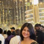 Shivani Sangita Instagram - Sparkly night at Burj Khalifa ❤️💫✨ Burj Khalifa,Dubai,U.A.E