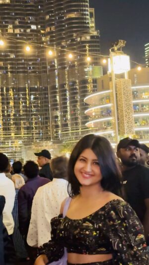 Shivani Sangita Instagram - Sparkly night at Burj Khalifa ❤️💫✨