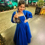 Shivani Sangita Instagram - This one’s for all those who loved Nidra in Malyagiri:- Best Actress ✨Thank you to all of you and my entire team of #malyagiri 😇❤️ And a special shoutout to @rameshbarikofficial for arranging this grand Award Show in Dubai for the very first time 😍 Wearing @chicvogueofficial 💙 Dubai, United Arab Emirates