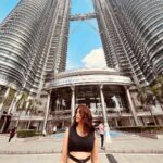 Shraddha Das Instagram - My day in Kuala lumpur summed up ! With @vaibhavimhapsekar 🩶 Wearing @freakinsindia Pr : @viralmantra Kuala Lumpur, Malaysia
