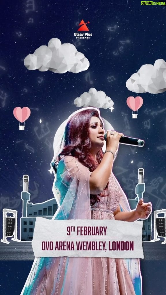Shreya Ghoshal Instagram - As the clock ticks down to just 2 days, the buzz intensifies for Shreya Ghoshal’s All Hearts Tour. Book your tickets right now! UTSAV PLUS PRESENTS SHREYA GHOSHAL THE MUSIC DIVA LIVE IN CONCERT UK TOUR FEB 2024 ALL HEART TOUR CELEBRATION OF HER 21ST YEAR IN MUSIC FRIDAY 9TH FEB 2024 AT OVO ARENA WEMBLEY BOX OFFICE : https://www.axs.com/uk/events/498601/shreya-ghoshal-live-in-concert-tickets TICKETS MASTER : https://www.ticketmaster.co.uk/shreya-ghoshal-live-in-concert-london-09-02-2024/event/37005F18BE601518 POWERED BY DAIRY VALLEY, PRC DIRECT ,BURJ MAYFAIR REAL ESTATE & MANYAVAR SOUTHALL HOSPITALITY PARTNER TAJ HOTEL THIS EVENT IS PRODUCED BY GRACE ENTERTAINMENT,EMPREO EVENTS & SHOWBIZ INTERNATIONAL Sumant Bahl Jaspal Bahra Grace Entertainment Salman Ahmed PME Entertainment Space Merchants Empreo Events John #Graceentertainment #spacemerchants #PME #empreoevents #shreyaghoshal #shreyaghoshalfans #dairyvalley #ustavplus #avxentertainment #nepalfood #desiultimatemedia #chak89 #sunriseradio #sigmasecurity #anishavasani #quintrillion #cakebox #metropolitancasino #yonosbiuk #siracashandcarry #manyavarmohey #tajhotel