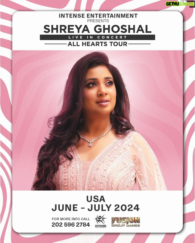 Shreya Ghoshal Instagram - Yes!! USA! We are coming back in June - July 2024 with my All Hearts Tour, in the cities we didn’t perform last year. You were incredibly loving in our 2023 tour. I am super excited to be back and feel the immense euphoria of singing for you 🩷🤘🏼 Stay tuned for the announcement of the final tour dates and cities.. #shreyaghoshalliveinconcert #AllHeartsTour #USA