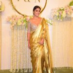 Shriya Saran Instagram - Thank you Amir khan for making us part of your celebration . Congratulations @khan.ira and Nupur You both radiate love and happiness. Wearing @vrk_heritage Blouse by @sithara_kudige Make up @sakpalnilesh267 Hair @priyanka_sherkar1 Andrei is wearing @raghavendra.rathore from our wedding. Thank you @snehzala for pictures