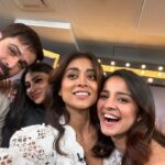 Shriya Saran Instagram – Happy faces 
@therealemraan 
@imouniroy 

Happiness