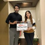Shruthi Prakash Instagram - Meet Sanjana and Hrishabh.. Baraat main zaroor aana 🎥❤️ #shrutiprakash #hindiproject #excited #baraat #featurefilm #sawantank #shootbegins #yayy