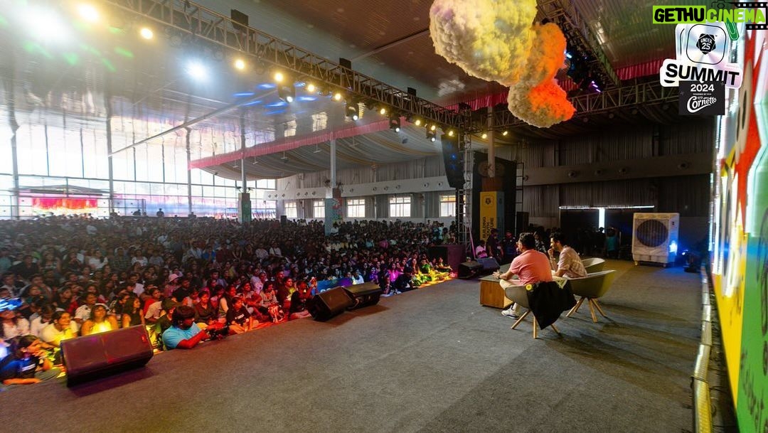 Shruti Haasan Instagram - Both @shrutzhaasan and @adivisesh threw some main character energy today just like Shruti says, โitโs just your story and you are the main character!โ ๐ธ #IAmUnder25 #Under25Summit #Under25Official #BuildingYouthCulture #Summit24 #OnlyForStudents #Cornetto Jayamahal Palace,Bangalore